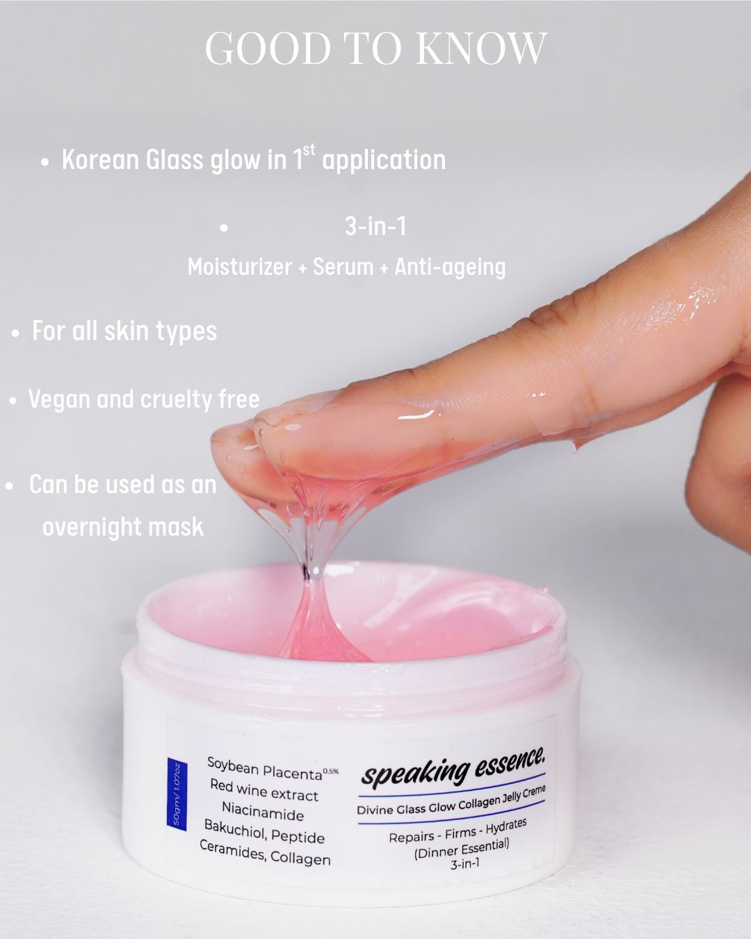 Divine Glass Glow Collagen Jelly Creme (50gm)